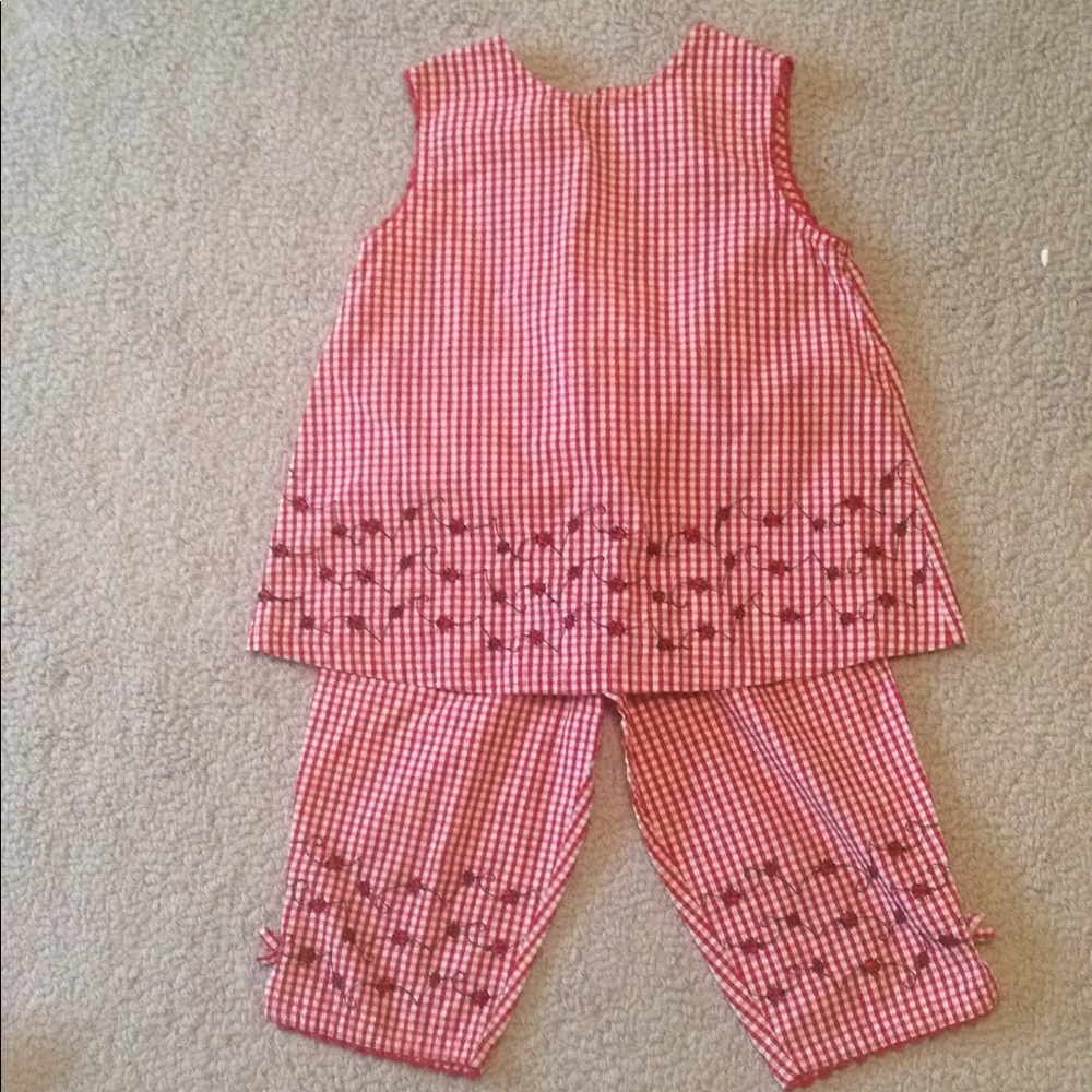 Copper Key Ladybug Gingham Set